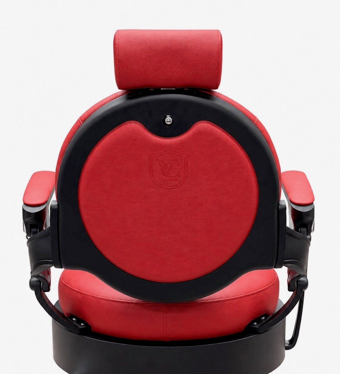 Madrid Red On Black Barber Chair VC-31938-MBR