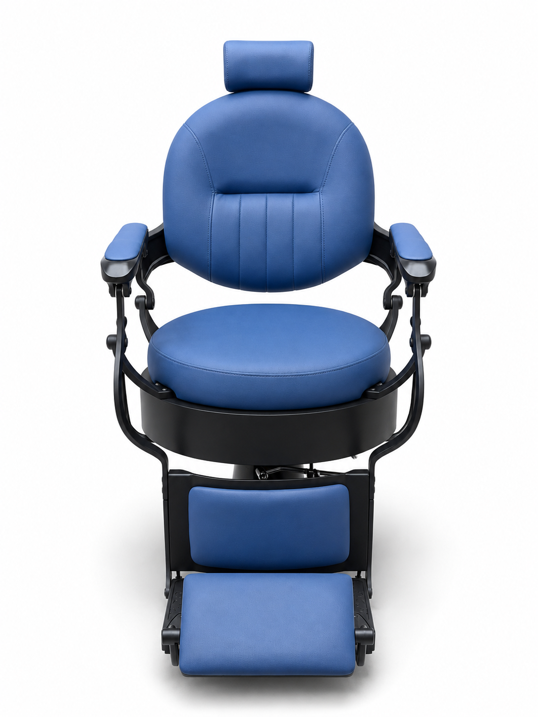 Madrid Blue On Black Barber Chair VC-31938-MBB