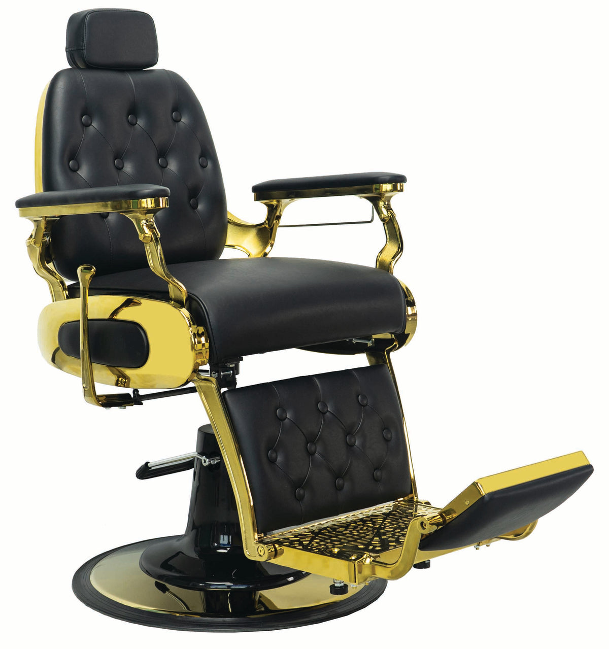 London Barber Chair Black on Gold VC-31913G