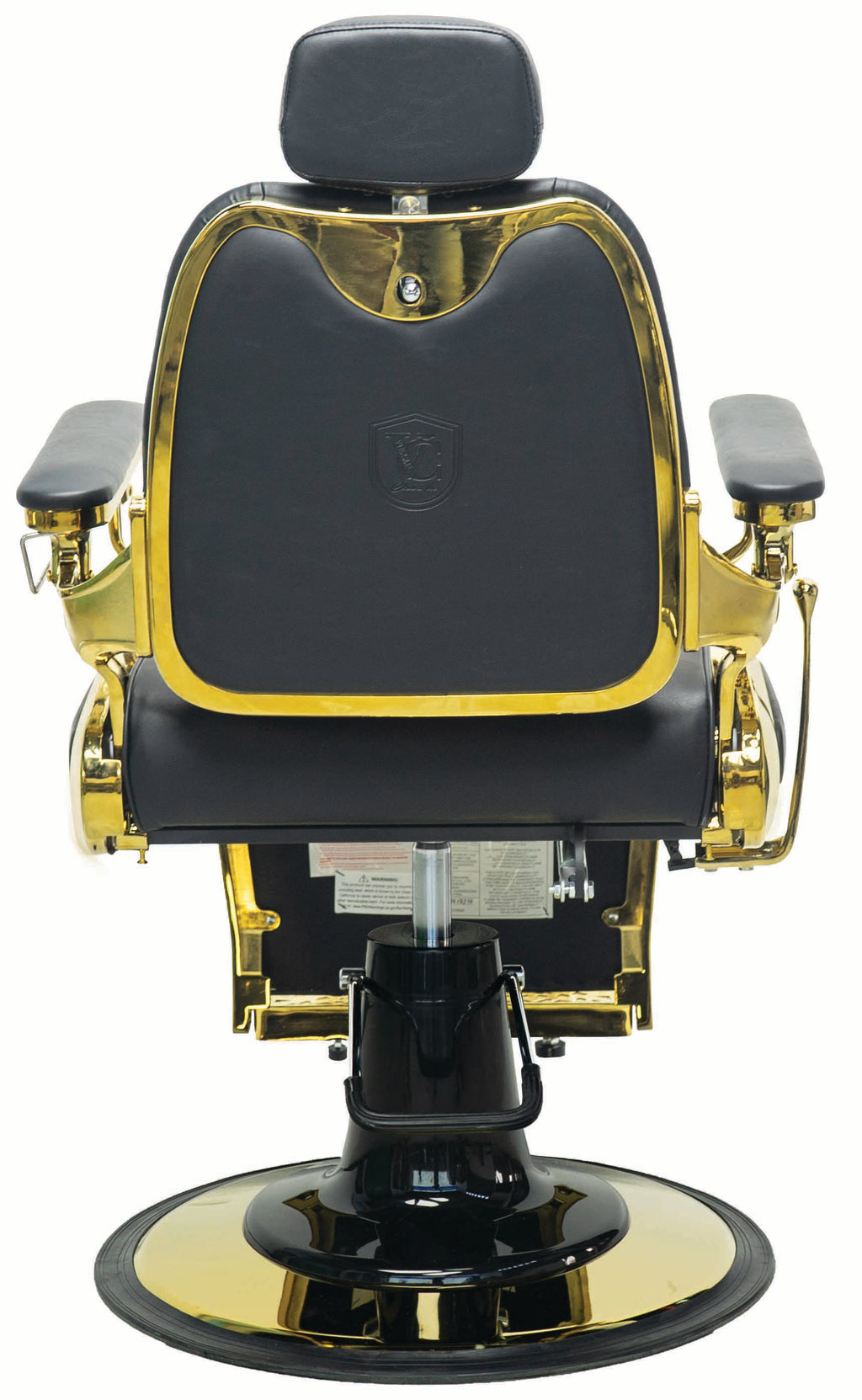 London Barber Chair Black on Gold VC-31913G