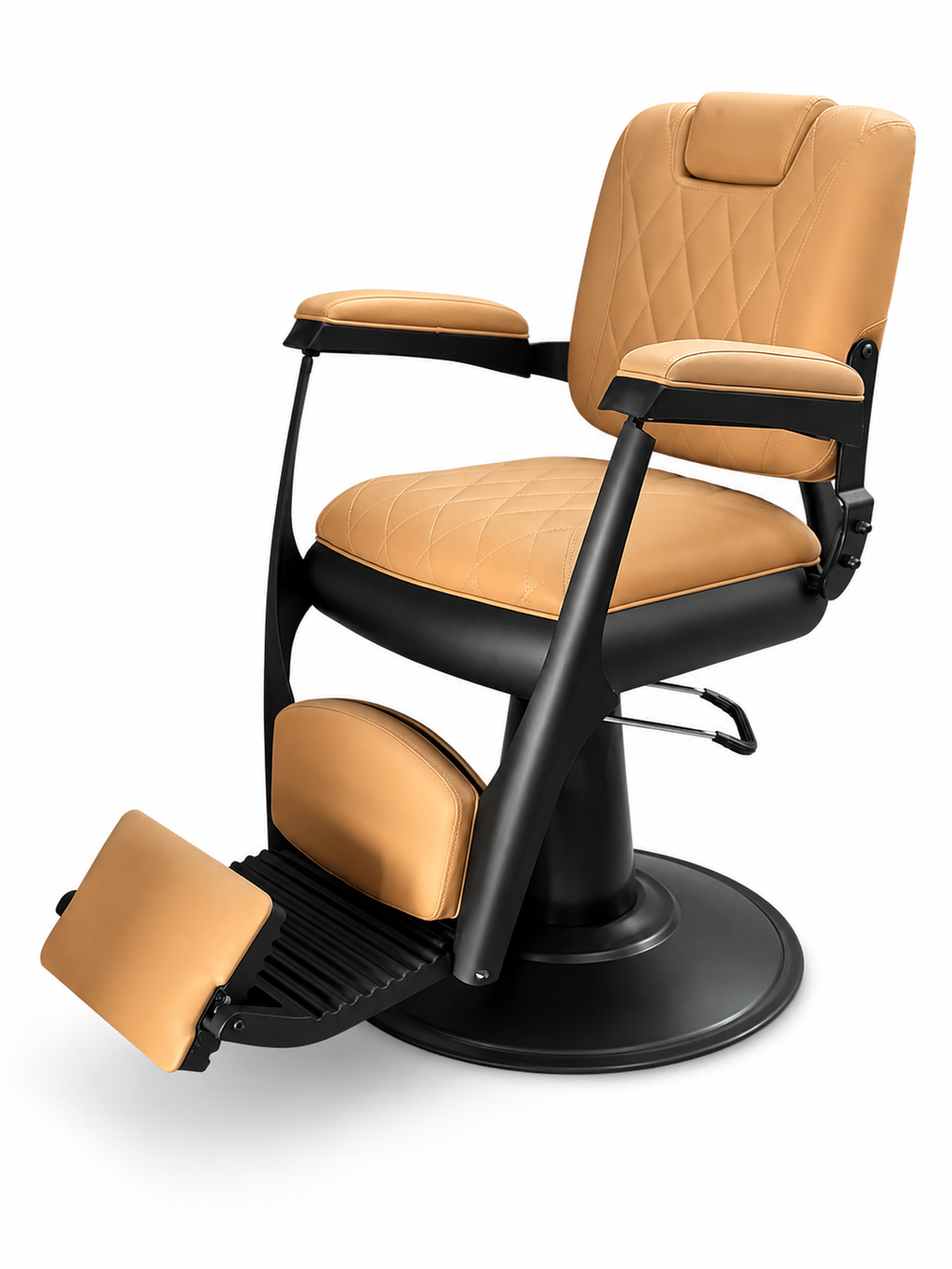 Helsinki Tan on Black Barber Chair VC-31920-TAN