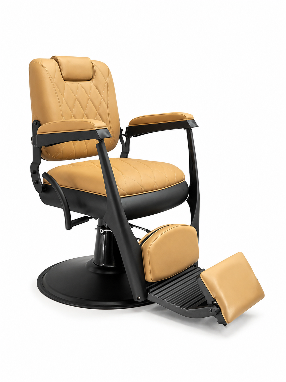 Helsinki Tan on Black Barber Chair VC-31920-TAN