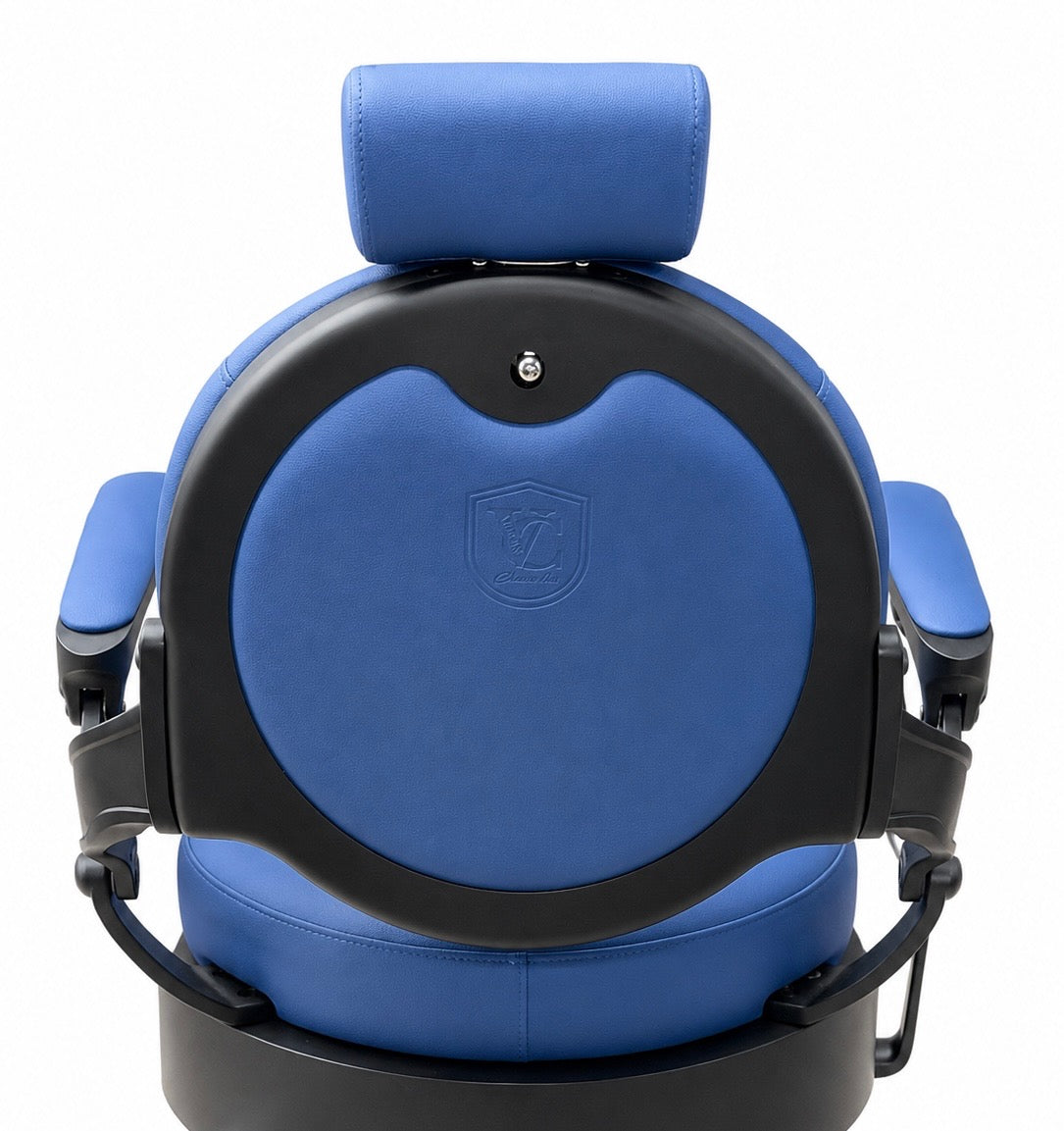 Madrid Blue On Black Barber Chair VC-31938-MBB