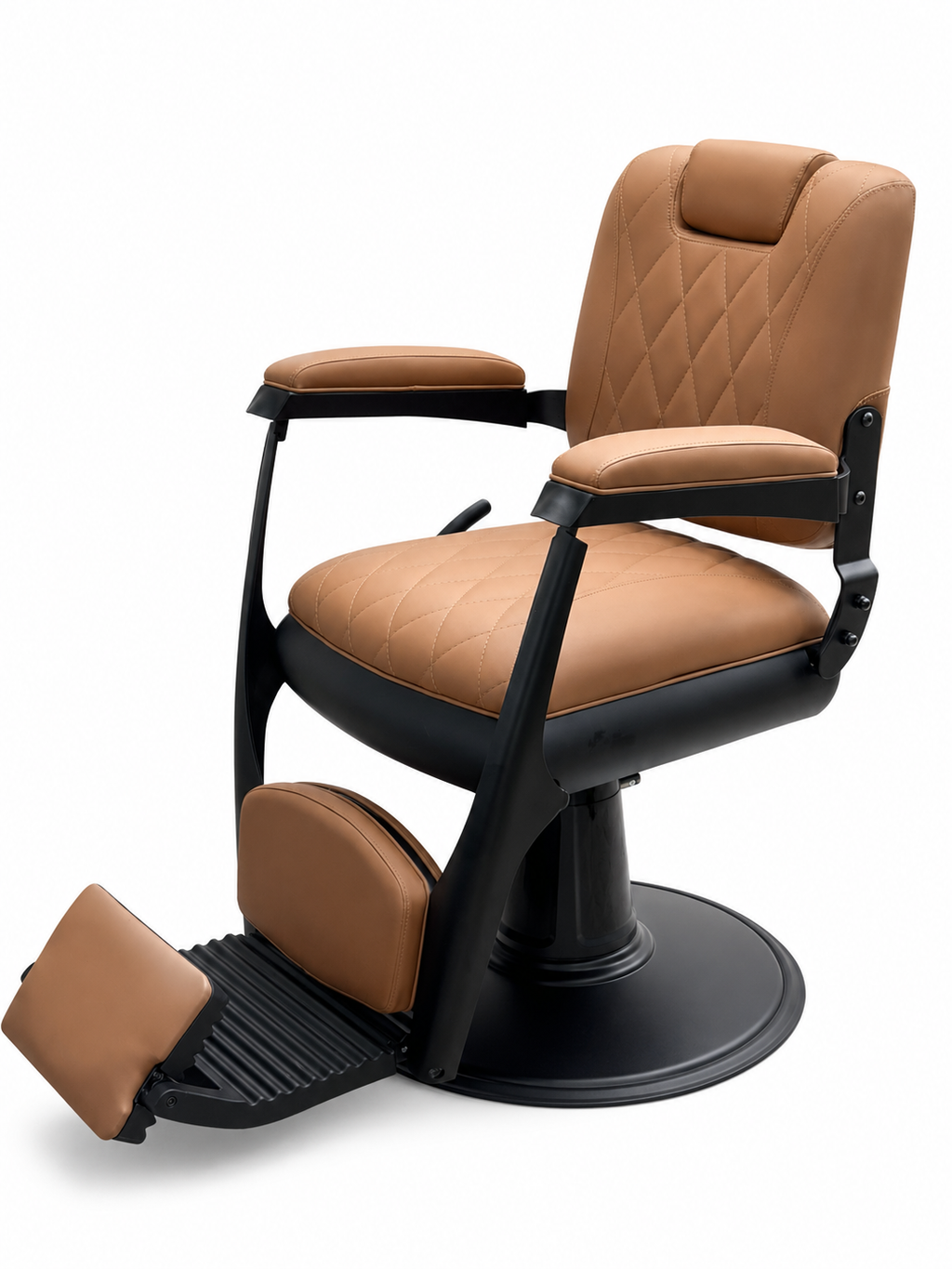 Helsinki Brown on Black Barber Chair  VC-31920-BRN